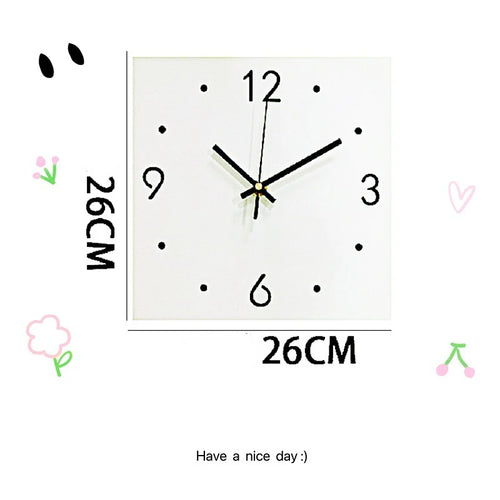 Elegant Double Sided Wall Clock - Silent Analog Display