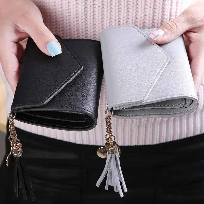 Luxury PU Leather Small Women Wallet - Compact Card Holder