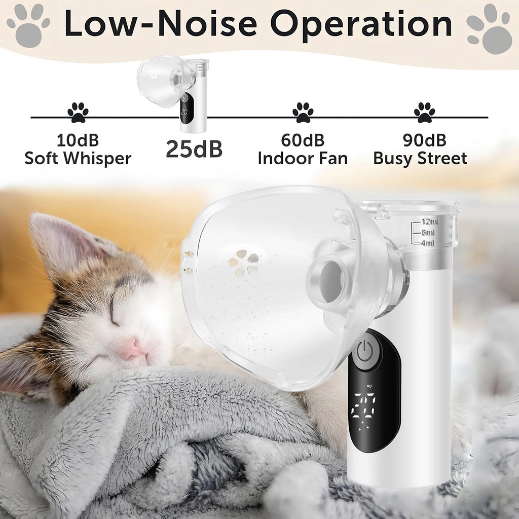 Premium Pet Portable Nebulizer - Handheld Atomizer for Animals