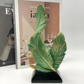 Elegant Artistic Feather Sculpture - Modern Resin Centerpiece