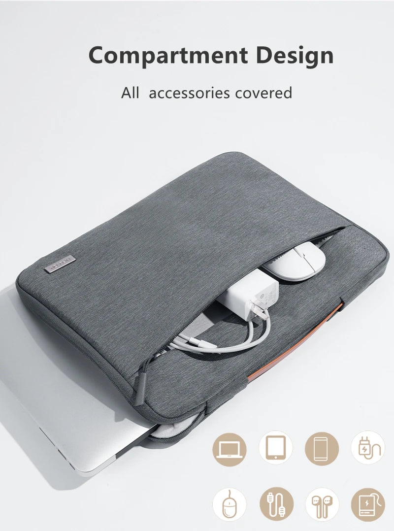 Premium Multi-Pocket Laptop Sleeve - Shockproof & Versatile Fit