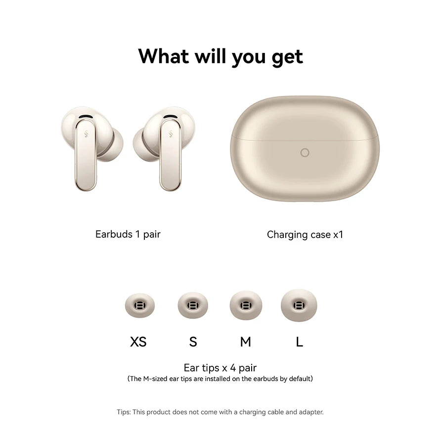 Premium Wireless Noise Cancelling Earbuds - IP57 Waterproof, 38H Battery