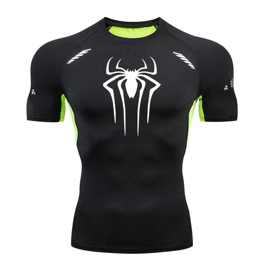 Premium Men's Compression Shirt - Quick-Drying Gym & Running Jersey