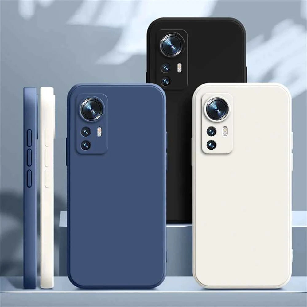 Luxury Matte Xiaomi Silicone Case with Lens Protection