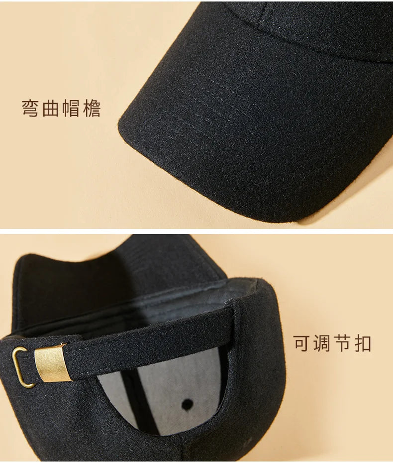 Premium Felt Dad Hat - Warm & Stylish