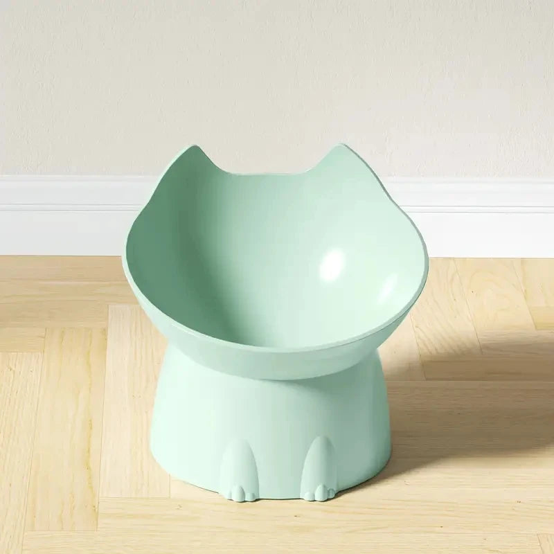Premium Elevated Cat Bowl - Anti-Tip Tilted Design