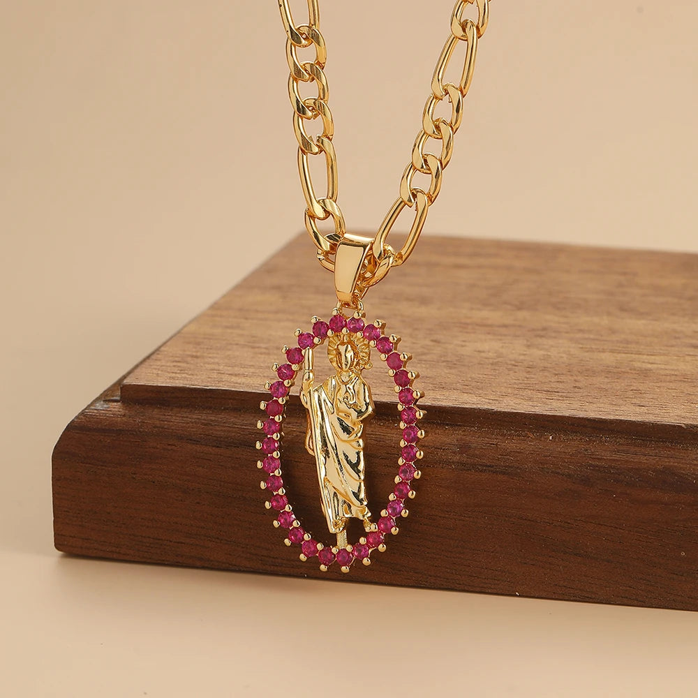 Elegant Colorful Zircon Necklace - Light & Versatile Design