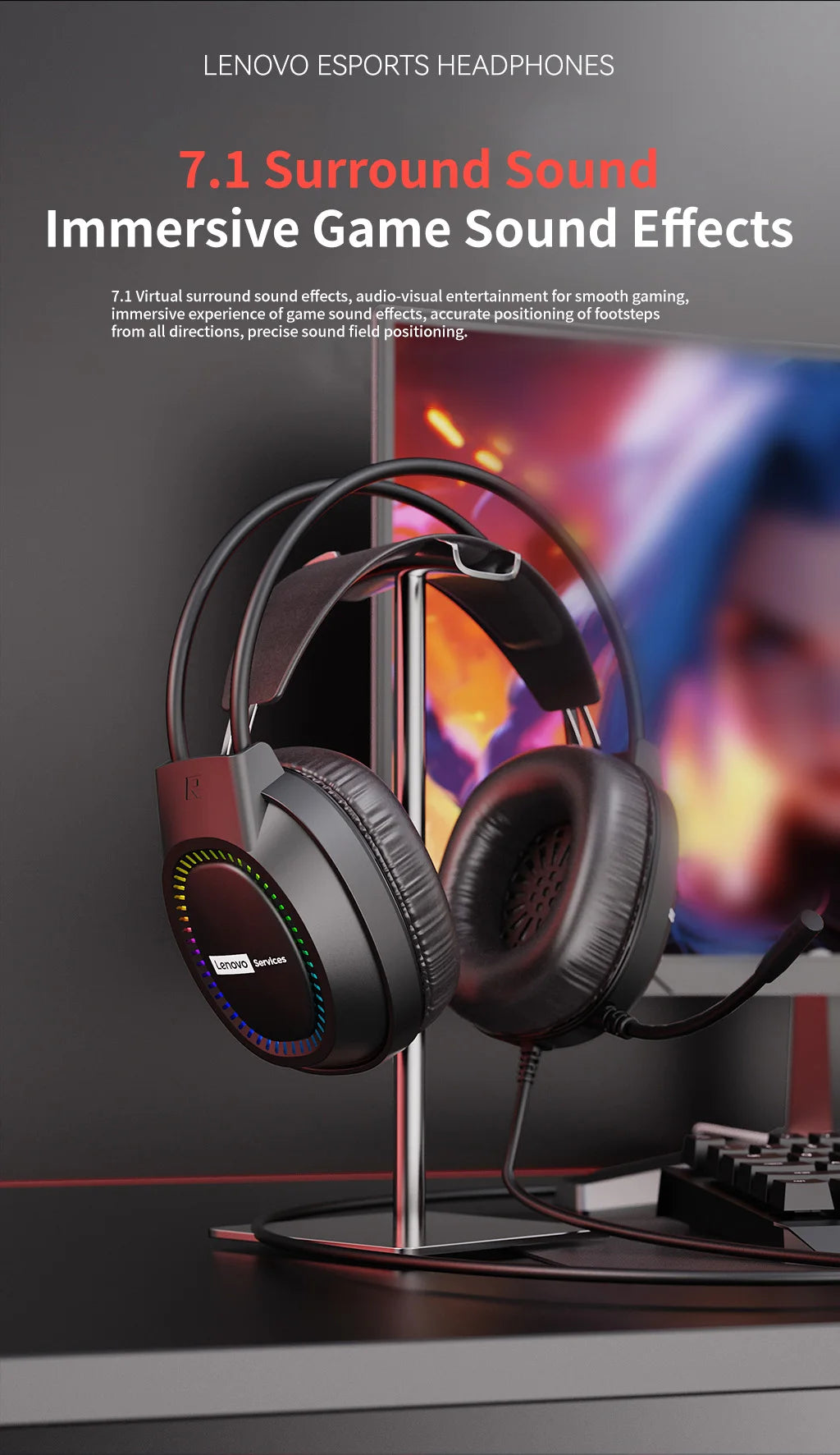 Premium RGB Gaming Headphones with Noise-Cancelling Microphone