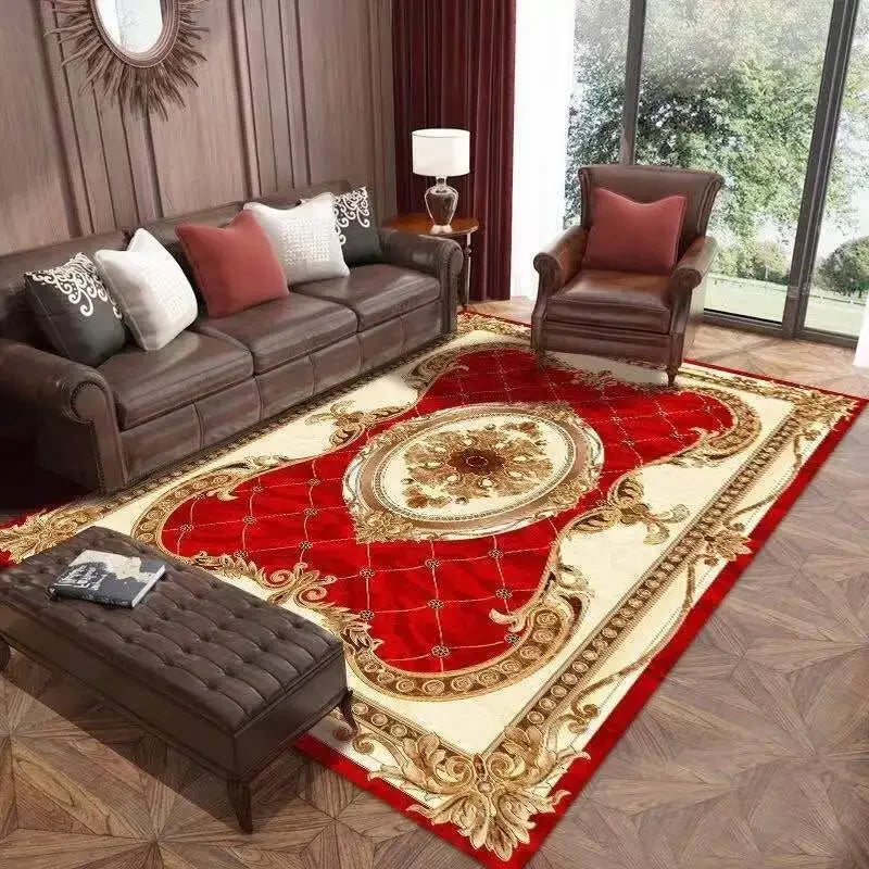 Plush Flannel Luxury Living Room Rug - European Home Decor