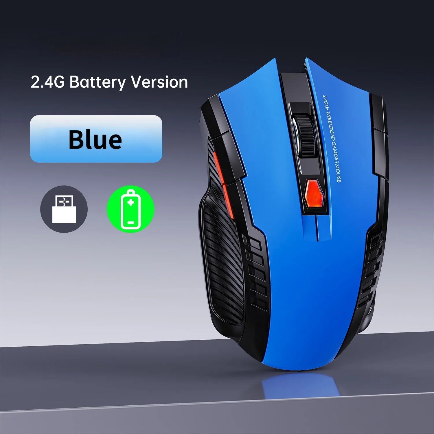 Premium Silent Wireless Mouse - 1600DPI Ergonomic Design
