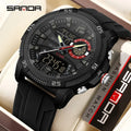 Premium Men's Sports Watch - Dual Time LED