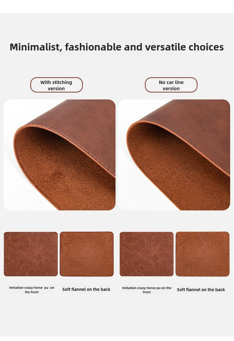 Premium Waterproof Desk Pad - Non-slip PU Leather Mat