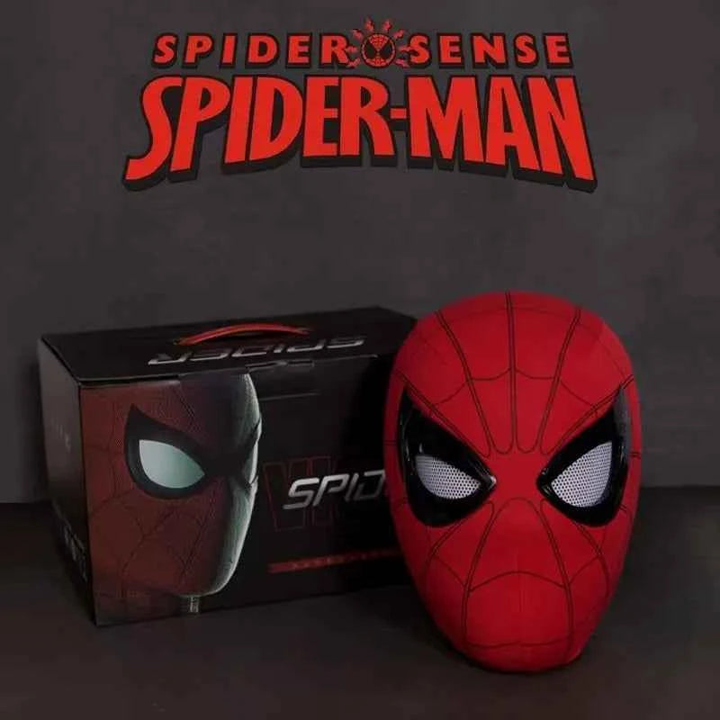 Premium Spider Man Mask - Chin Operable Glowing Headgear Toy