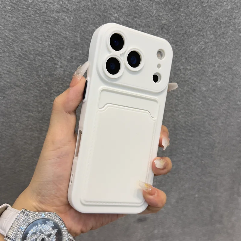 Luxury Soft Silicone Wallet Case with Card Holder