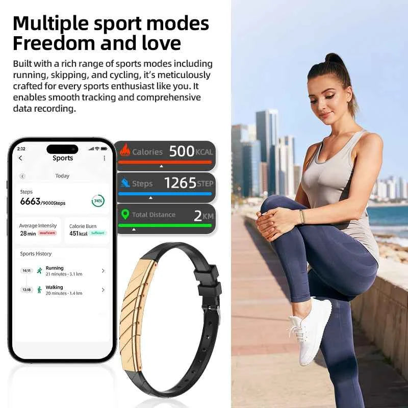 Luxury Women Smart Watch - IP68 Waterproof & Fitness Tracker