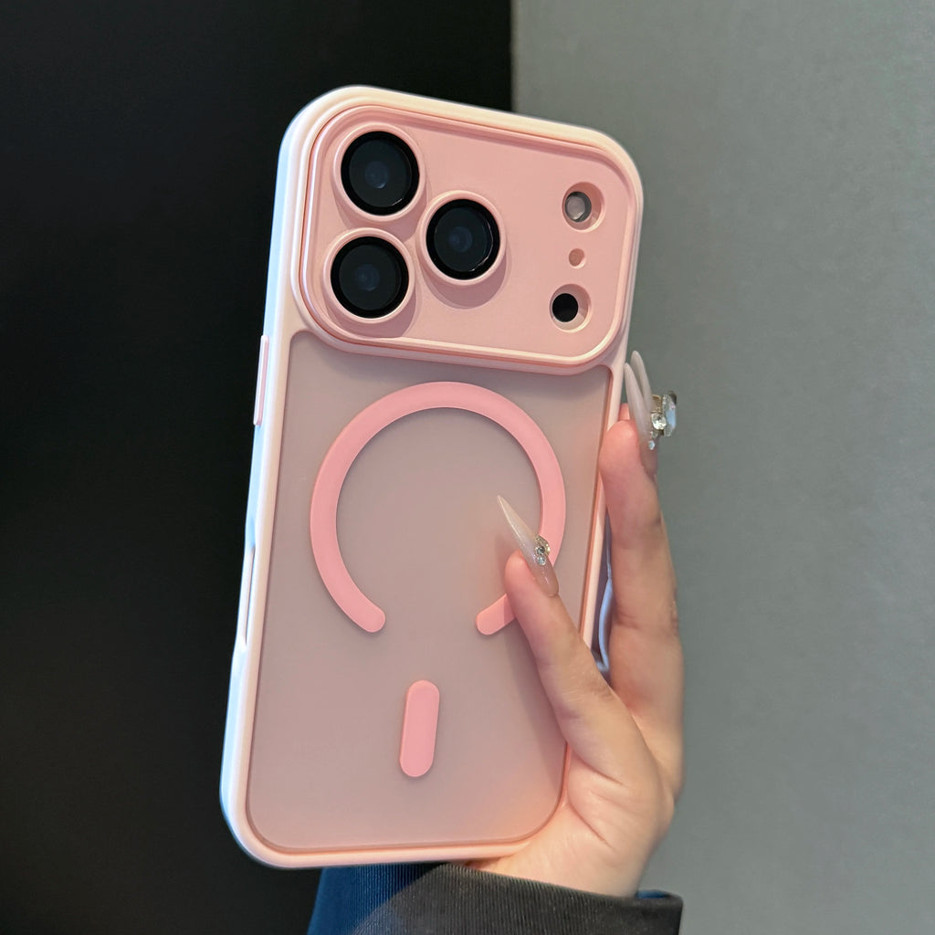 Luxury Magnetic Matte iPhone Case - Translucent Shockproof Armor