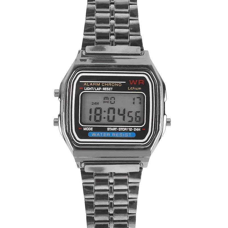 Elegant Digital Sports Watch - Multi-Functional LED Timepiece