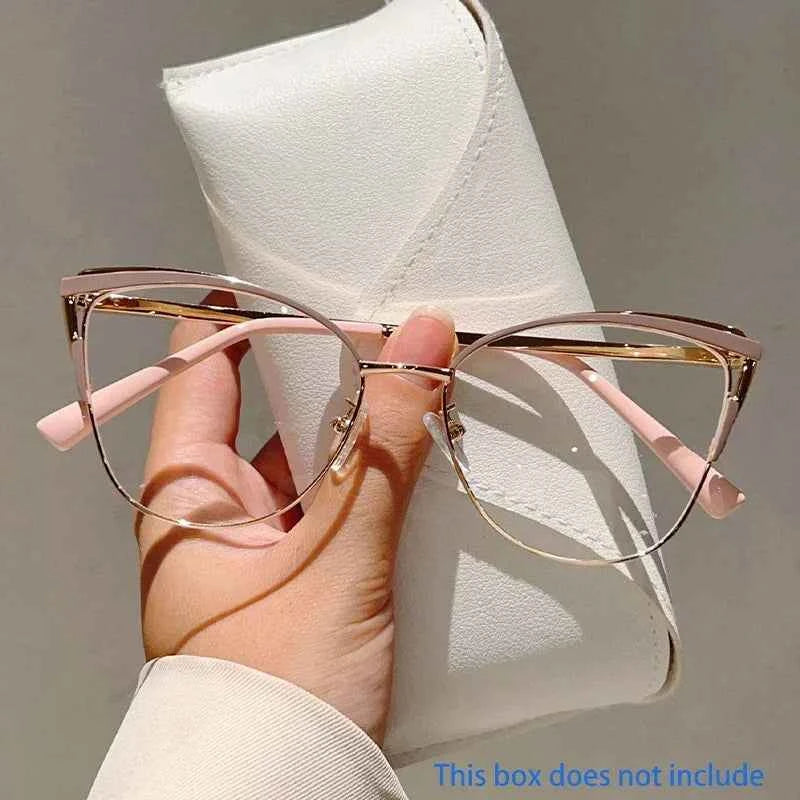 Luxury Oversized Cat Eye Glasses - Vintage Optical Frames