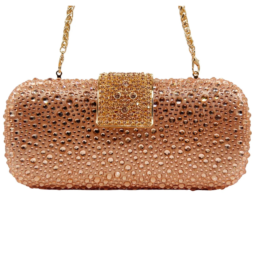 Elegant Crystal Evening Bag - Sparkling Diamond Clutch