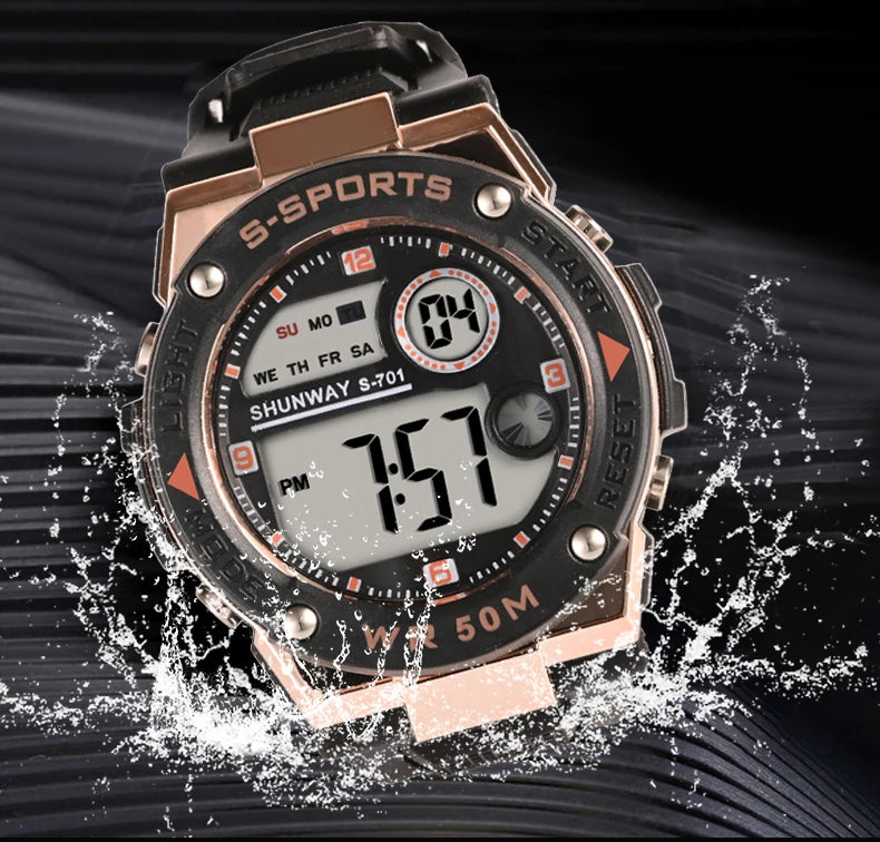 Premium Digital Sports Watch - Waterproof & Luminous