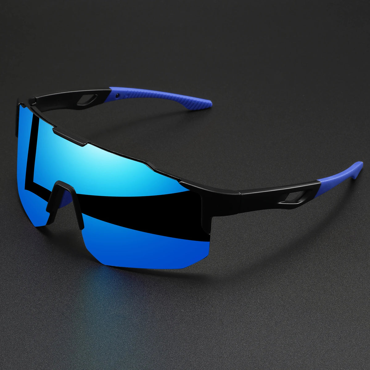 Premium Oversized Sports Sunglasses - UV400 Wraparound Design