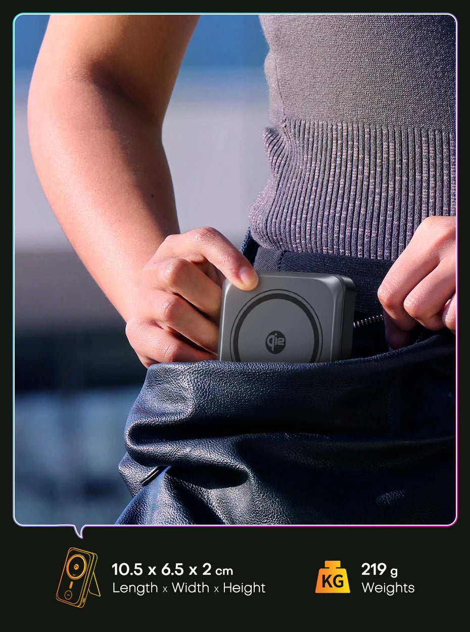 Premium Qi2 Magnetic Power Bank 35W - 10000mAh Fast Wireless Charger