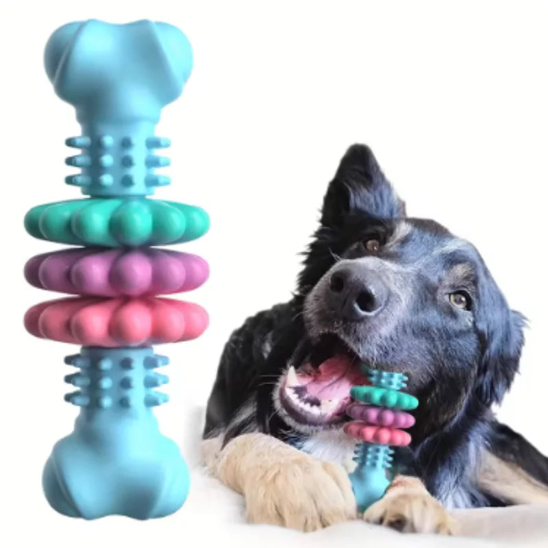 Premium Dog Chew Toy - Dental Cleaning & Leaky Treat Function