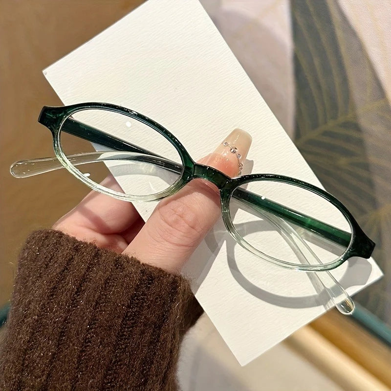Vintage Anti Blue Light Glasses - Retro Oval Frame for Women