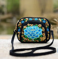 Elegant Embroidered Crossbody Bag - Vintage Floral Design