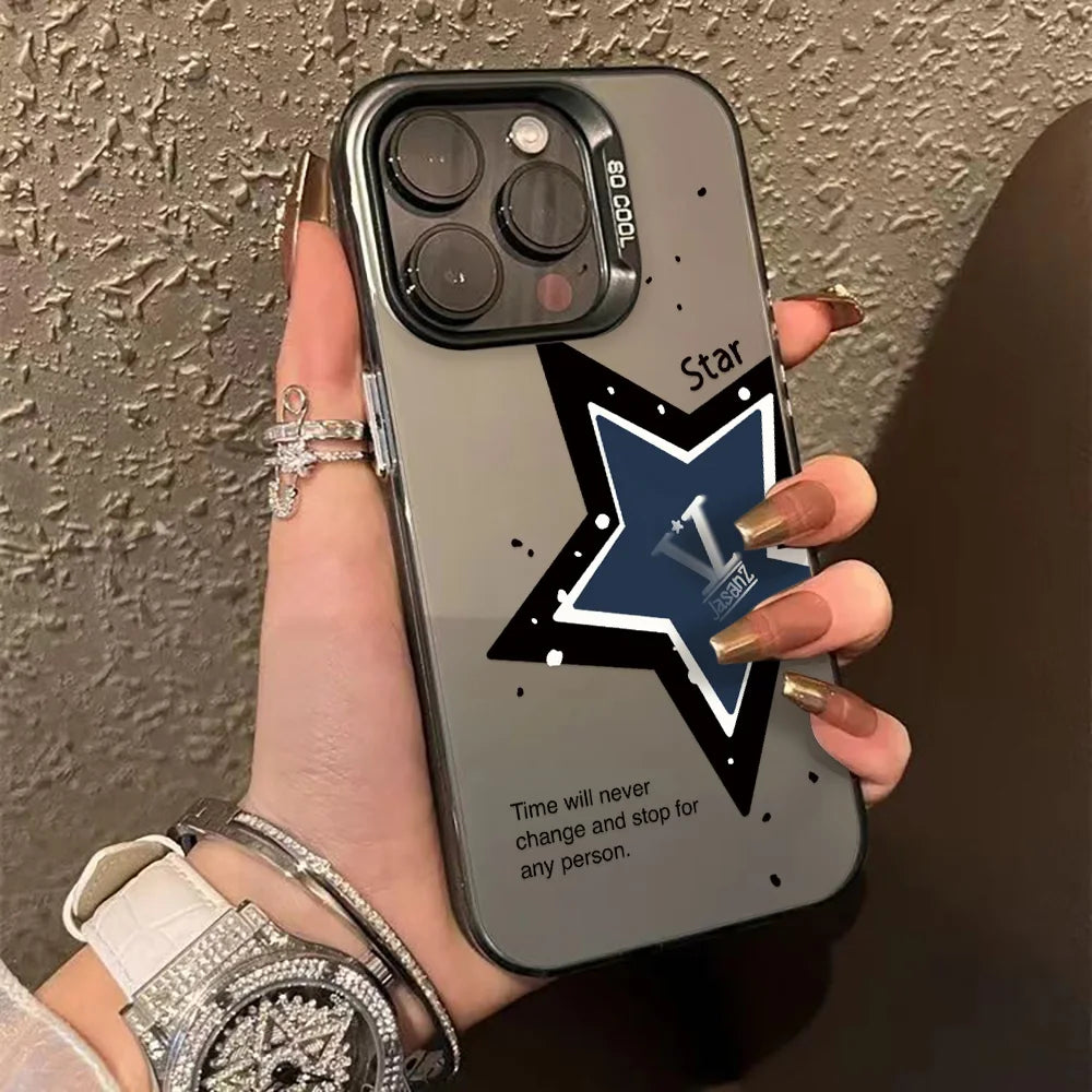 Premium Luxury iPhone Star Case - Hard Matte IMD Cover