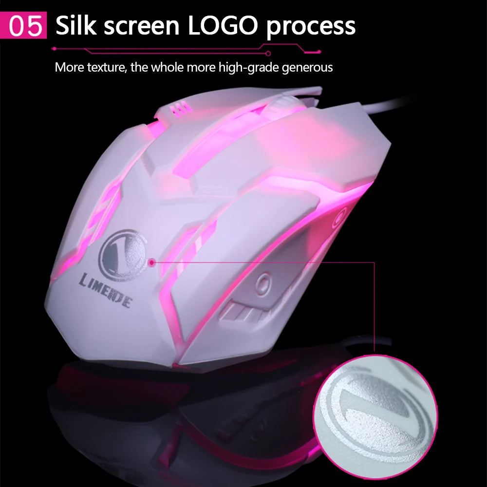Premium Luminous Gaming Mouse – Ergonomic Wired Backlit USB
