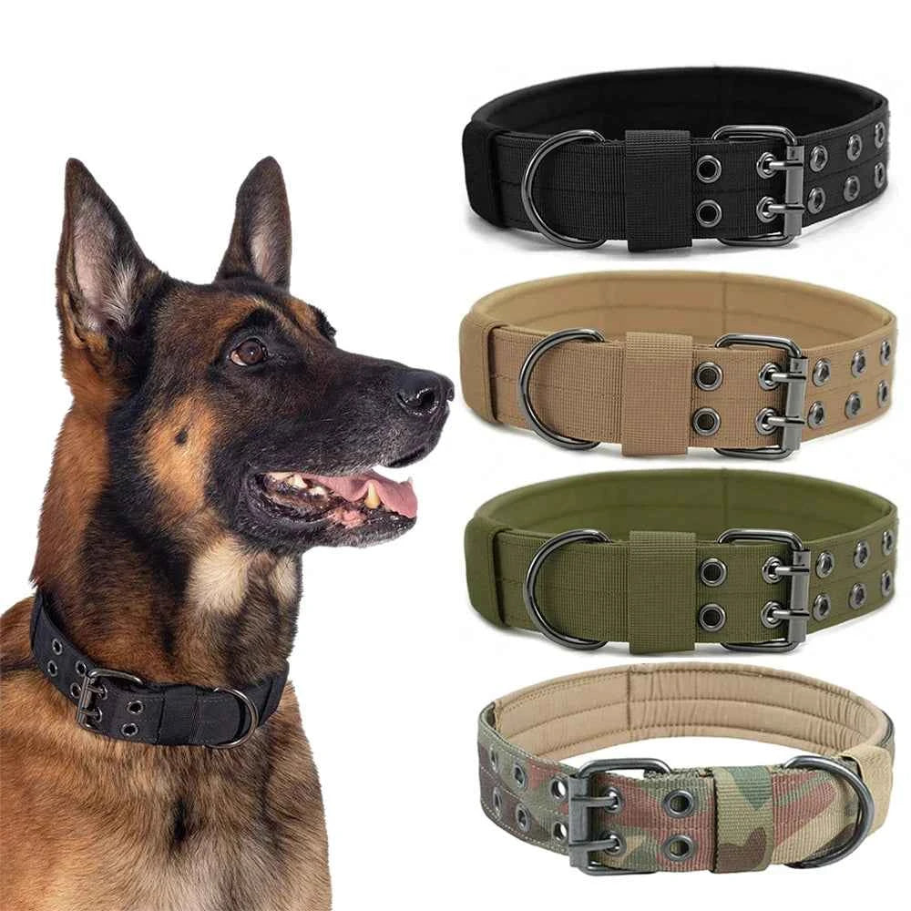 Premium Tactical Dog Collar - Durable Military Nylon