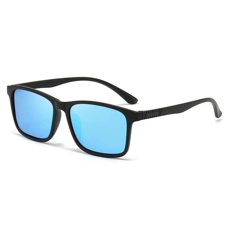 Vintage Polarized Square Sunglasses - UV400 Anti-Glare