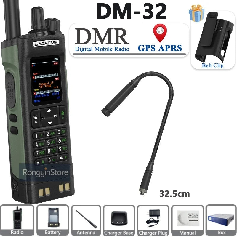 Professional Digital Walkie Talkie - 10W Dual Band DMR Radio