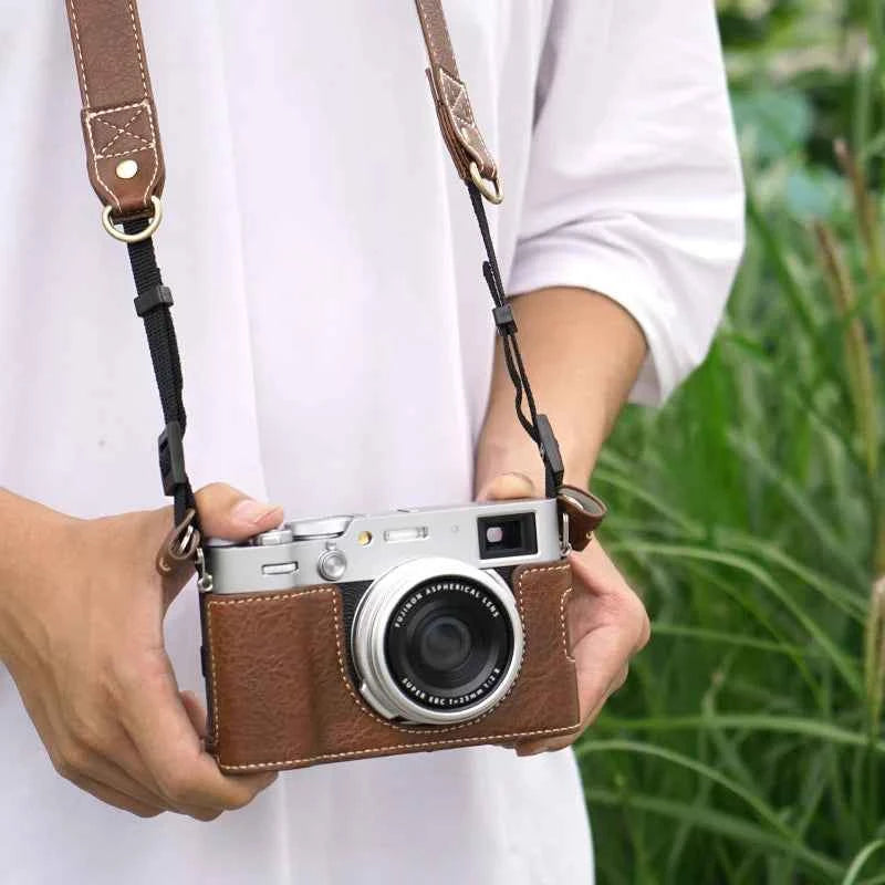 Premium Fujifilm X100VI Half Case with Strap