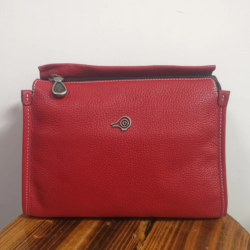 Premium Leather Crossbody Bag - Soft Shoulder Handbag