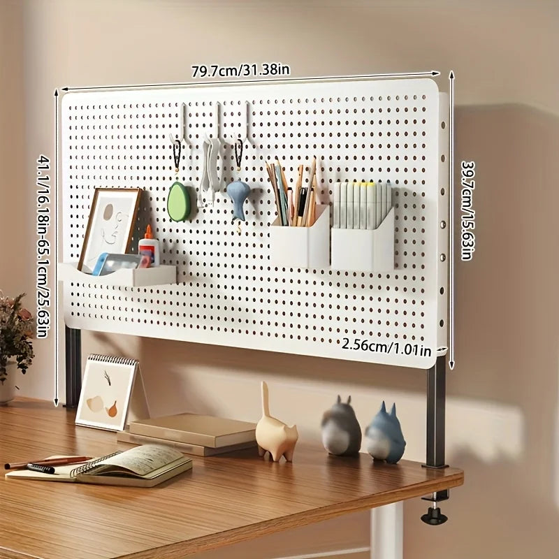 Premium DIY Pegboard Organizer - Extendable Desktop Kit