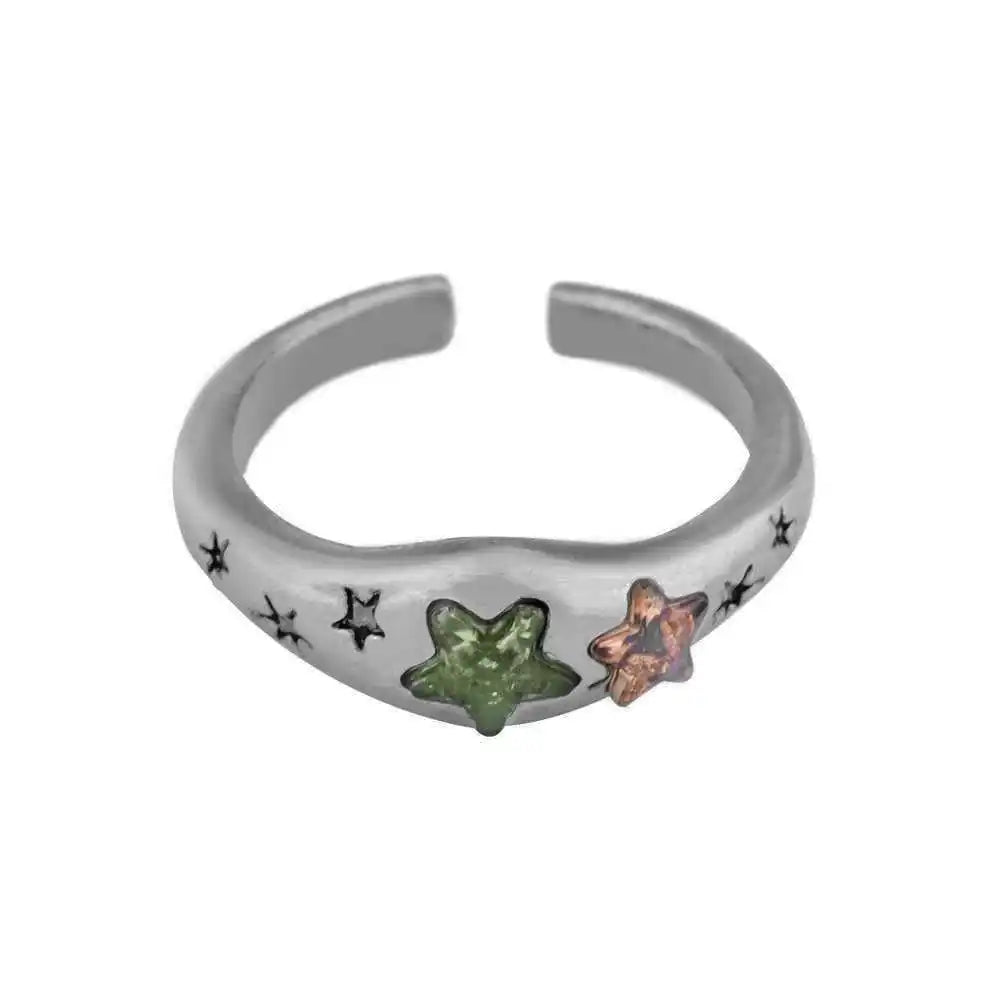 Deathly Hallows Ring - Elegant Voldemort Horcrux Crystal Jewelry