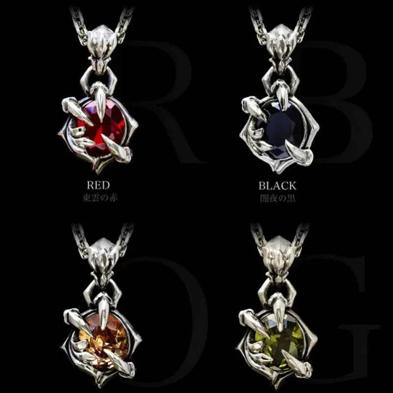 BOCAI Thai Jewelry 100% S925 Sterling Silver Dragon Claw Color Natural Stone Man and Woman Pendant High-End Gifts