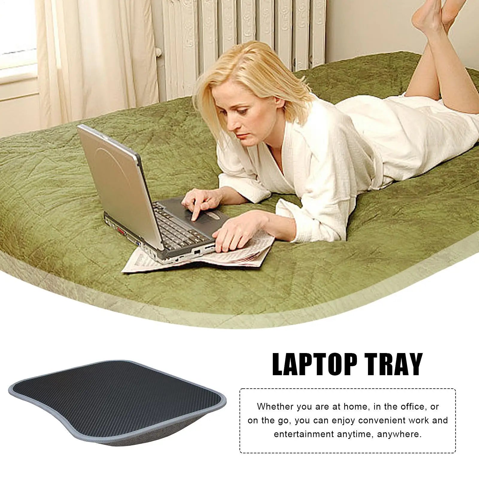 Premium Laptop Lap Desk - Soft Pillow Cushion & Multifunctional