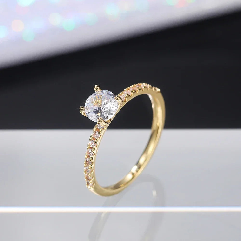 Elegant Eternity Ring - Brilliant Round Zirconia Wedding Band