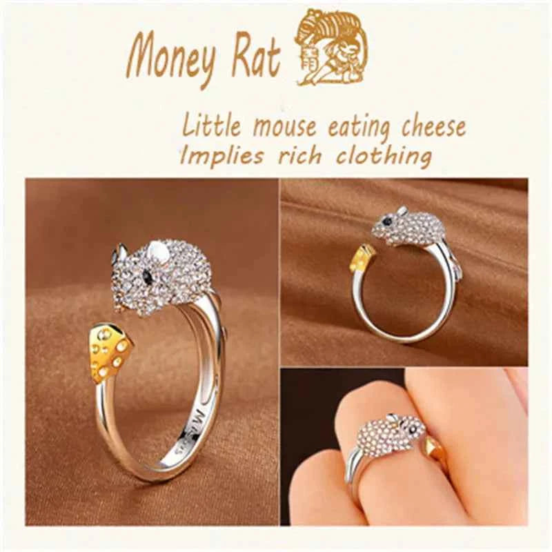 Luxury Crystal Animal Ring - Adjustable Statement Jewelry
