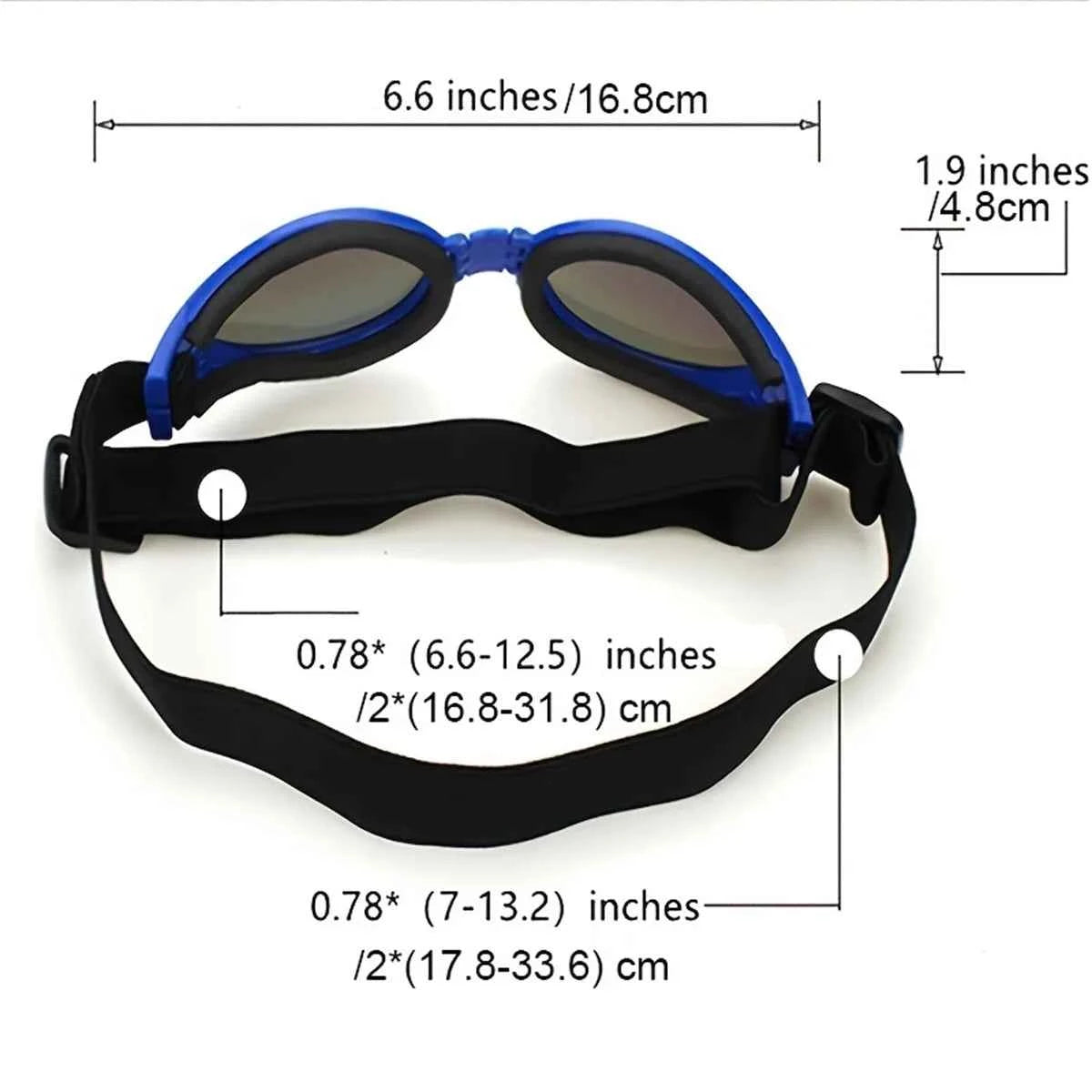 Pet Adjustable Dog Goggles Sunglasses Anti-UV Sun Glasses Eye Wear Protection Black Widely Used Dog Sunglasses Pet Dog Supplies