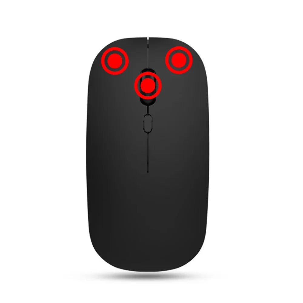 Wireless Gaming Mouse - Rechargeable & Silent Click