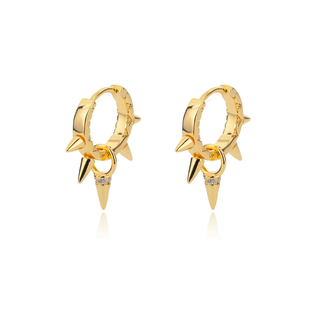 Elegant Star Hoop Earrings - Stainless Steel Y2K Jewelry
