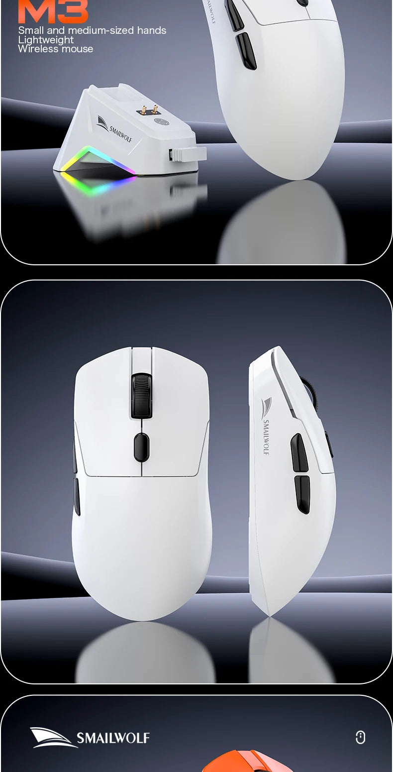 Premium Wireless Gaming Mouse - Tri-Mode PAW3311 Lightweight