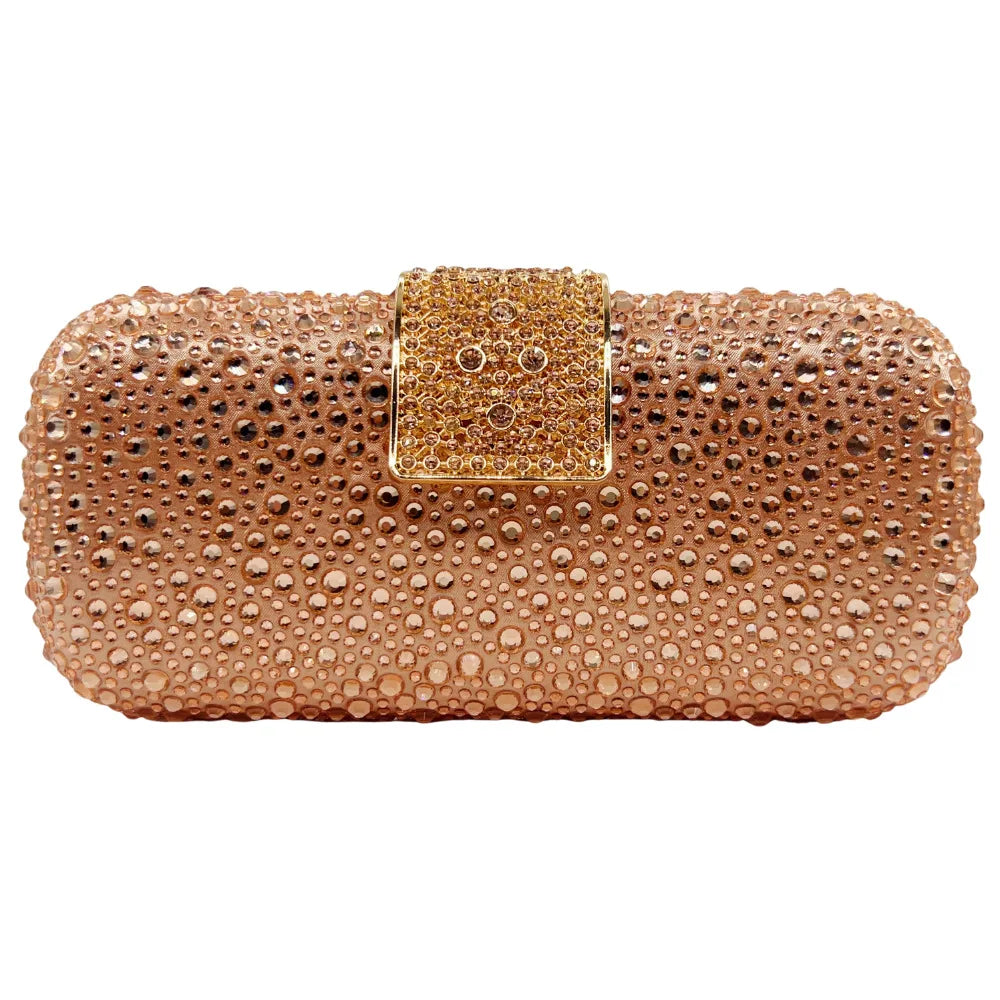 Elegant Crystal Evening Bag - Sparkling Diamond Clutch