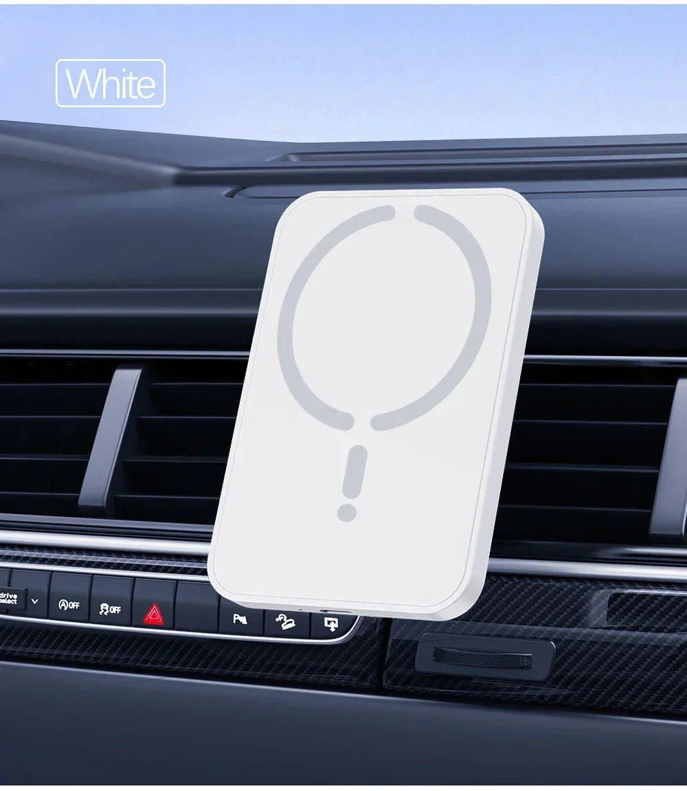 Premium Magnetic Car Mount - Wireless Charger & GPS Stand