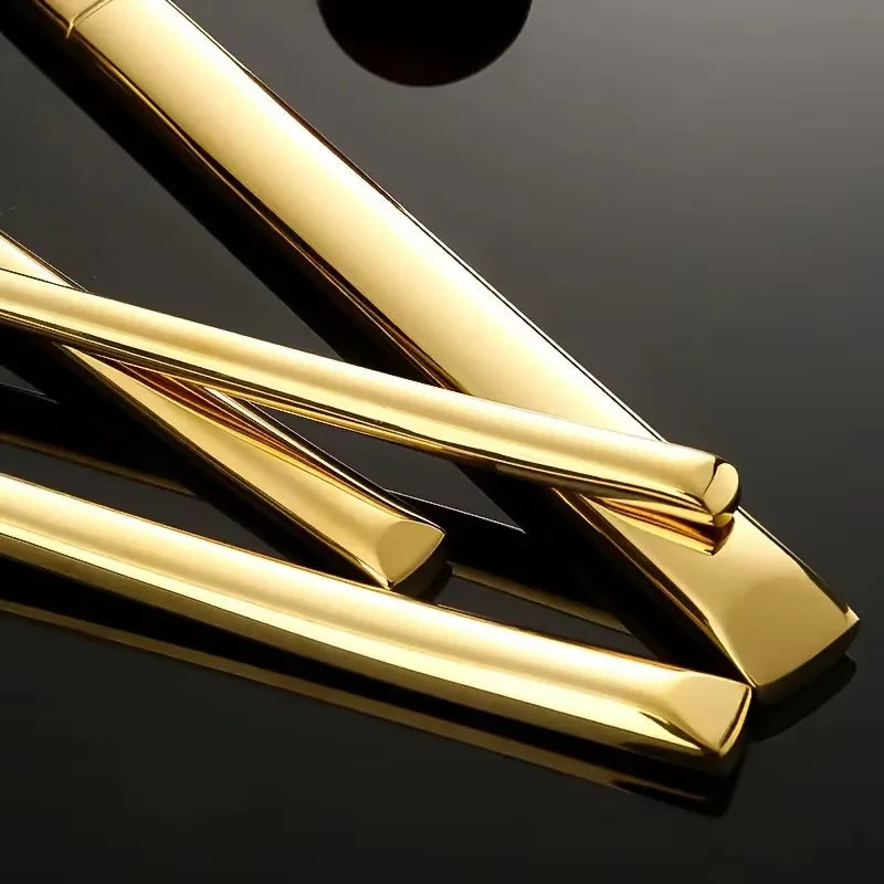 Elegant Luxury Gold Flatware Set - Stainless Steel Tableware