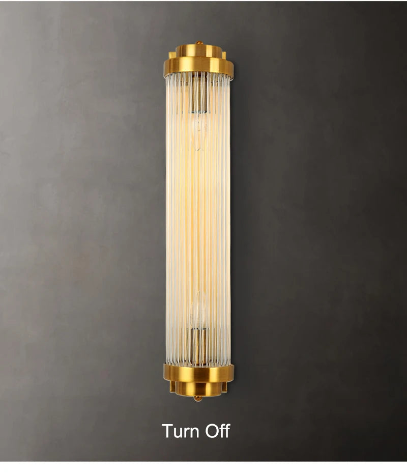 Elegant Modern Wall Sconce - Brushed Gold LED Lamp